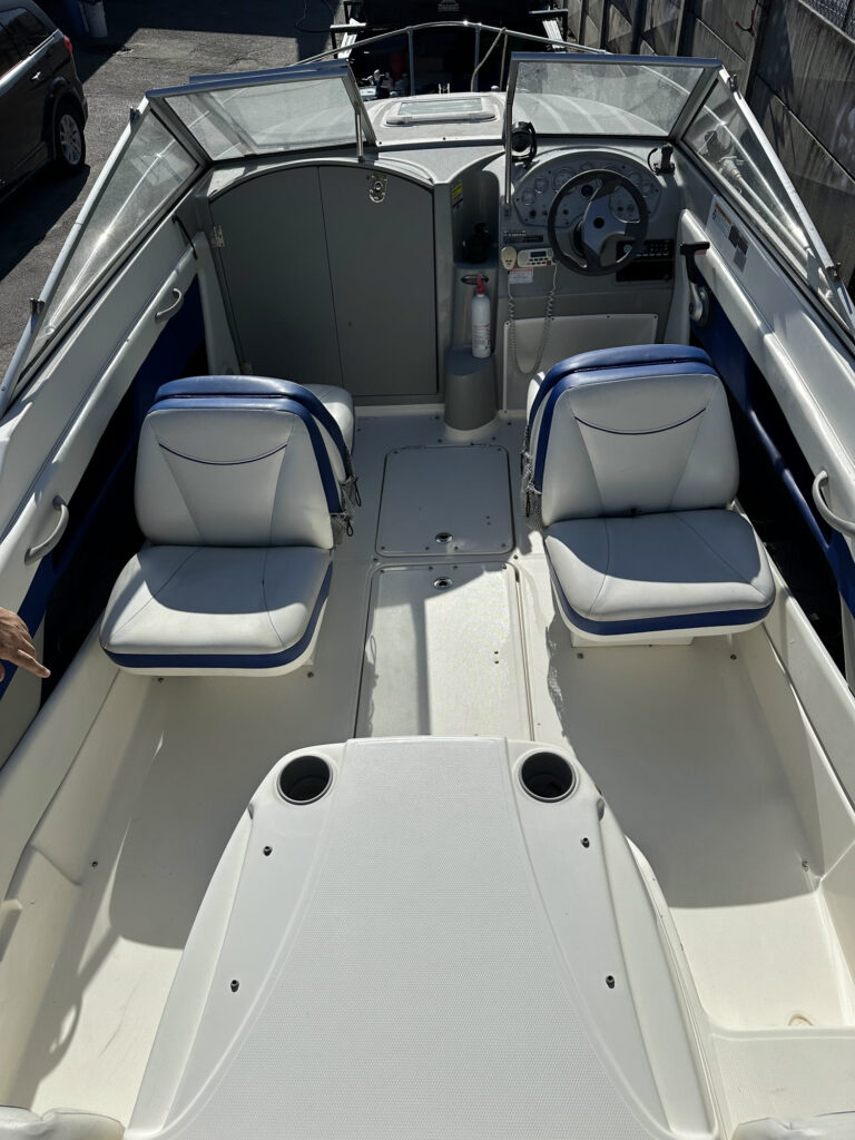 Boat interior — after detailing