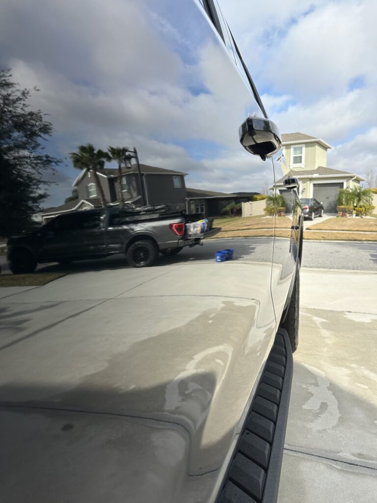 GMC Sierra AT4 — paint reflection